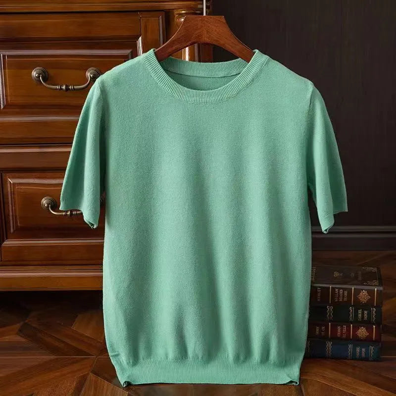 Azure Cashmere T Shirt