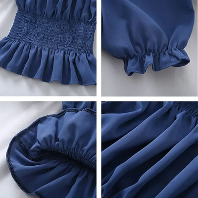 Royal Ruffle Blouse