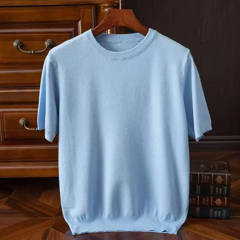 Azure Cashmere T Shirt