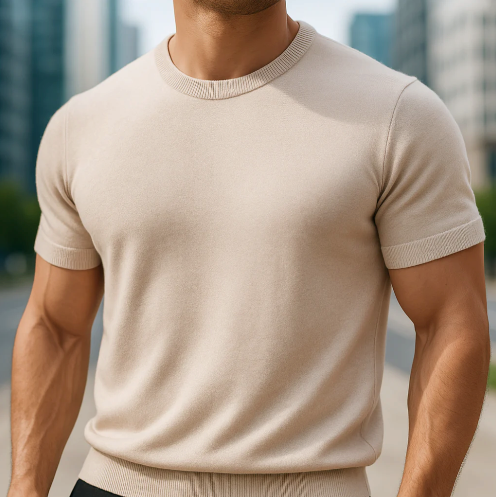 Azure Cashmere T Shirt