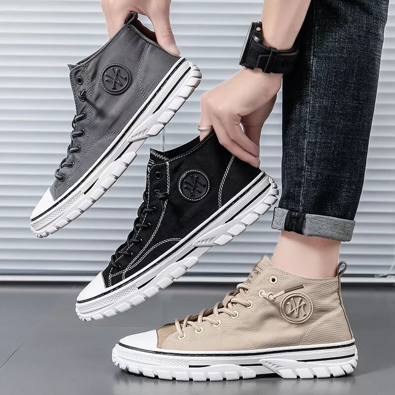 Men s Casual Britannia Sneakers Black 6.5